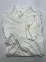 New Women’s White Millers Short Sleeve Polo Shirt. Large G-58