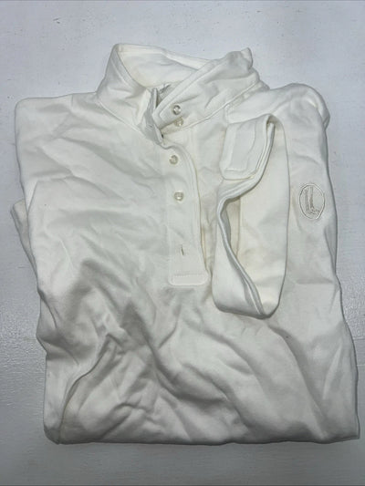 New Women’s White Millers Short Sleeve Polo Shirt. Large G-58