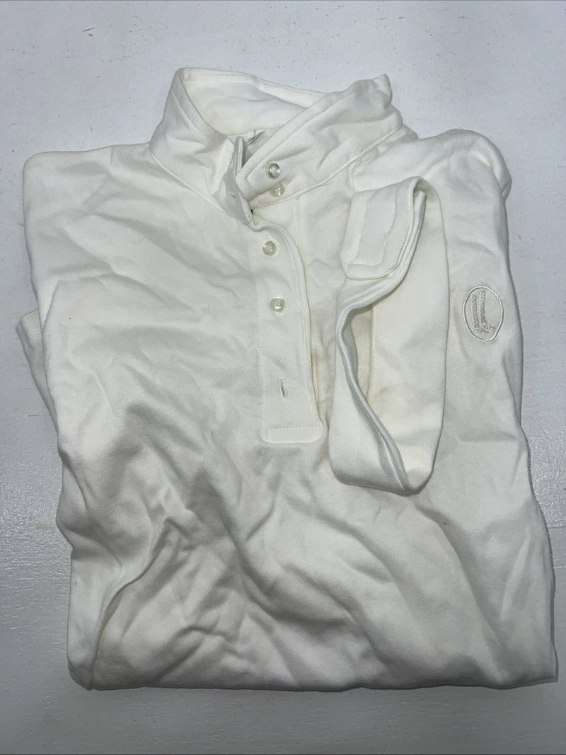 New Women’s White Millers Short Sleeve Polo Shirt. Large G-58