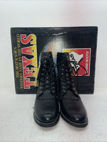 New Men’s Black Lace Up Texas Brand Cowboy Boots. 8850 9 D. 4-91