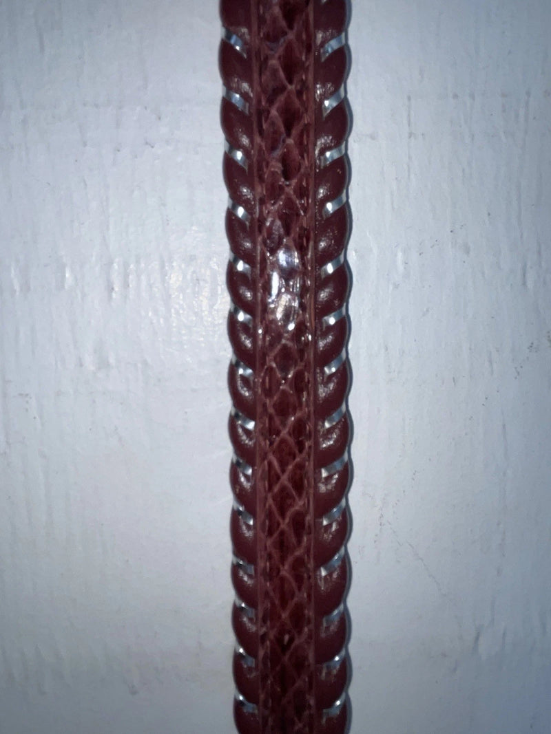 New Red Genuine Leather Tex Tan Weaved 34” Belt #02/4566 JJ-17