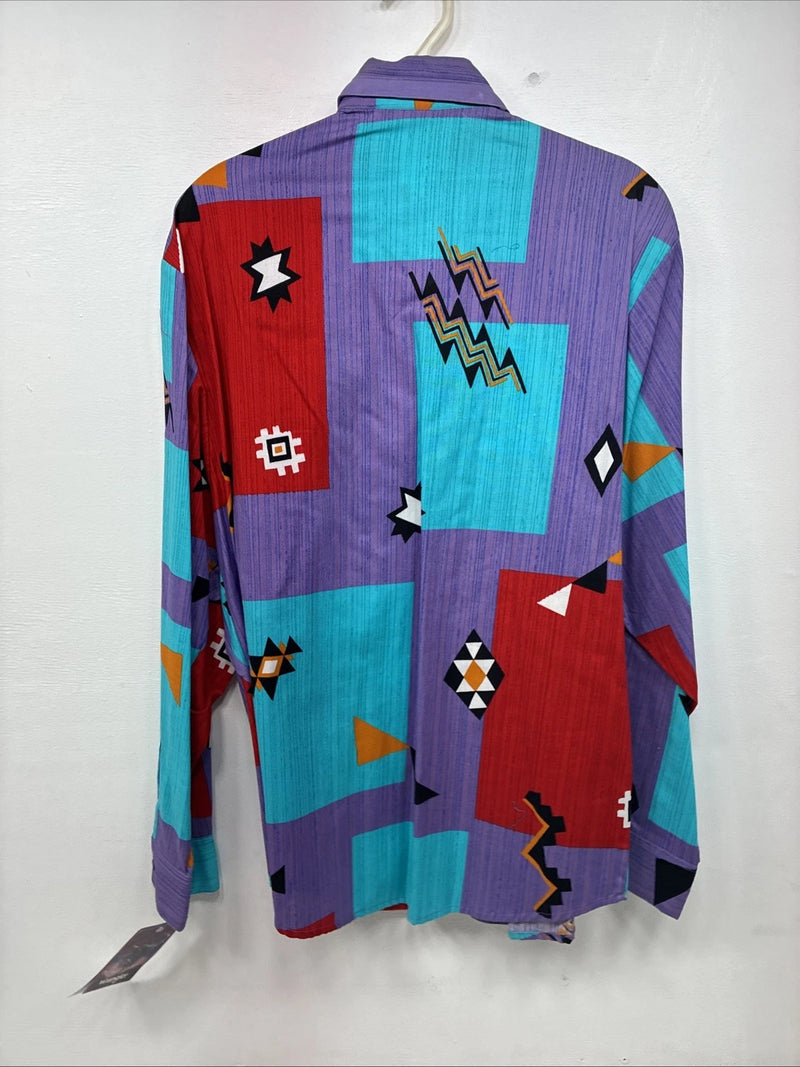 New Women’s Wrangler Multicolor Long Sleeve Button Up XL II-27