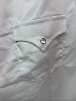 New Boys Champion Western White Long Sleeve Pearl Snap Size 16 CC-77