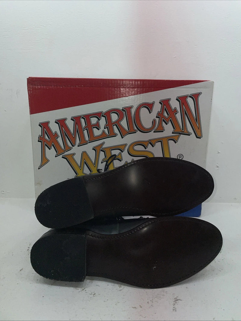 New Men’s Gray Lace Up American West Cowboy Boots. 6999 11 E W. 8-62