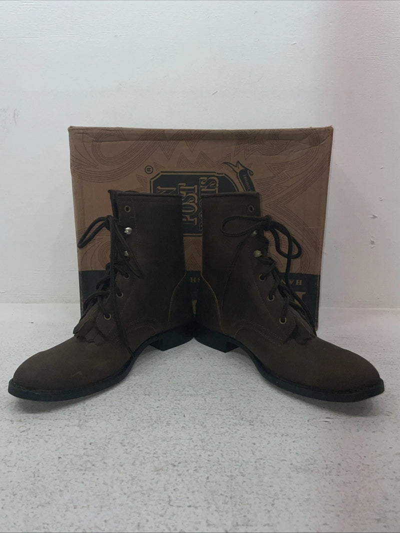 New Youth Brown Lace Up Dan Post Cowboy Boots. C 3121 6 D. 2-130