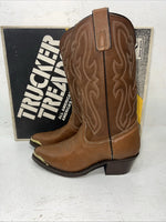 New Women’s Brown Texas Cowboy Boots. 7631 6.5 6 1/2 EE. 19-59