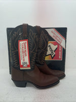 New Men’s Brown Texas Brand Cowboy Boots. M 631 9 D. 3-65