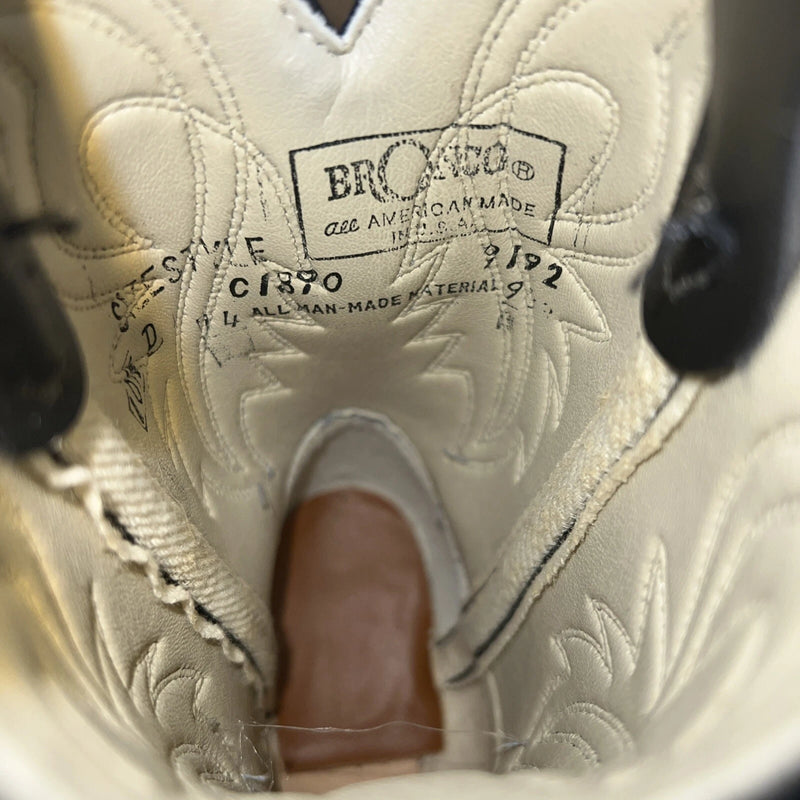 New Children’s Black Bronco Cowboy Boots. 10.5 10 1/2 D C1890. 24-60