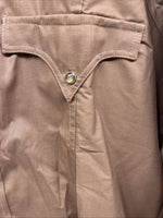 New Men’s Tem Tex Brown Western Long Sleeve Pearl Snap 15 X 33 Medium T-43