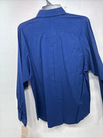 New Womens Wrangler Blue Designed Long Sleeve Button Up Large II-86