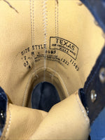 New Women’s Blue Lace Up Texas Brand Cowboy Boots. 4445 7 M. 18-76