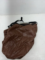 New Brown Vinyl English Saddle Cover With Handles #239976 M-503