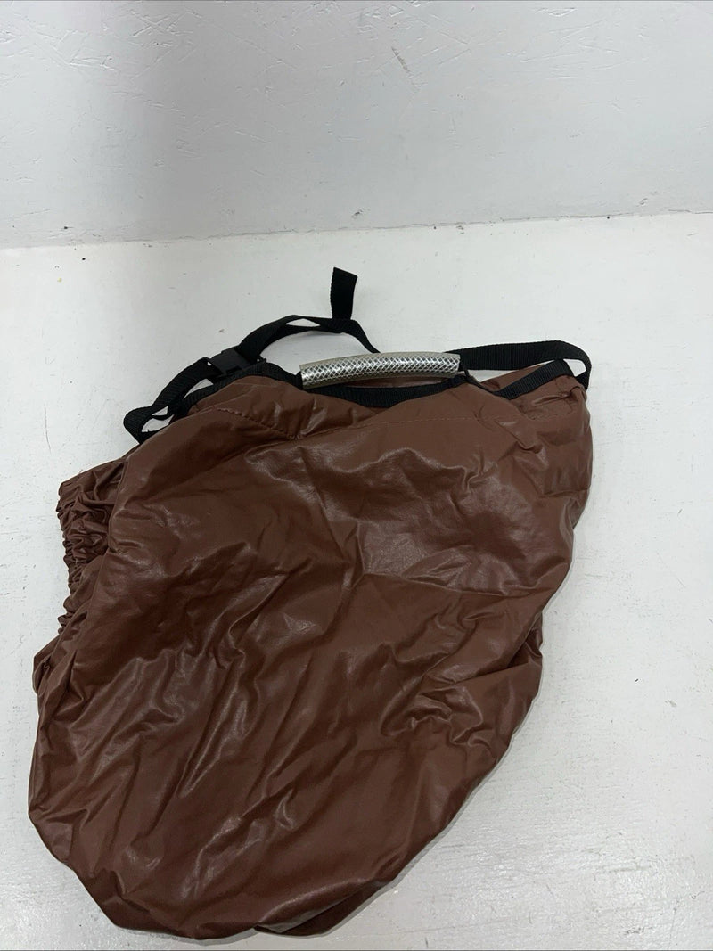 New Brown Vinyl English Saddle Cover With Handles #239976 M-503