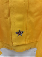 New Men’s Wrangler PBR Western Yellow Long Sleeve Button Up 2XL H-51