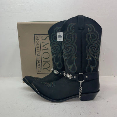 New Women’s Black Smoky Mountain Cowboy Boots. 6351 10. 15-161