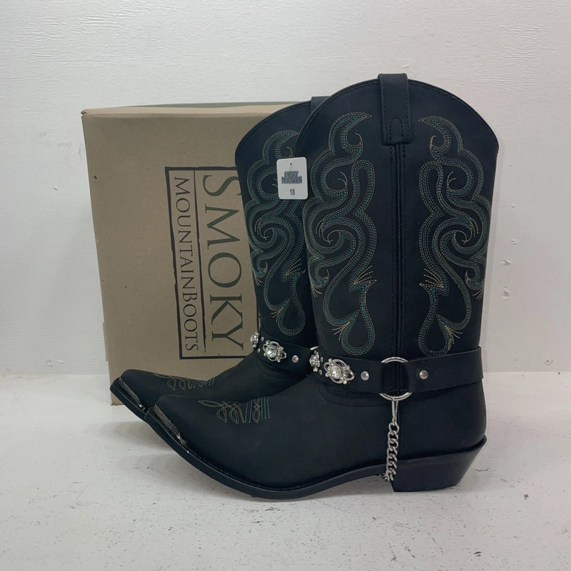 New Women’s Black Smoky Mountain Cowboy Boots. 6351 10. 15-161