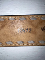 New Brown Genuine Leather Wright Tooled 28” Belt #10412 JJ-41