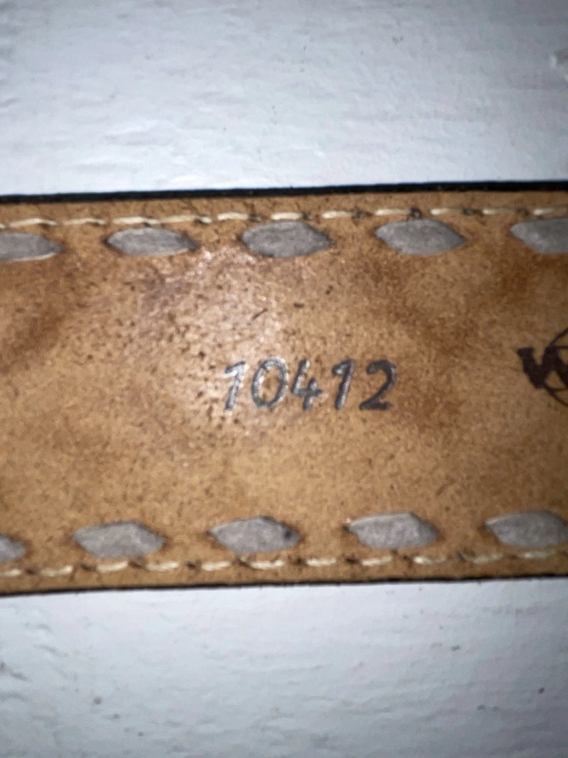 New Brown Genuine Leather Wright Tooled 28” Belt #10412 JJ-41