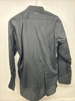 New Classix Black Long Sleeve Button Up English Shirt Medium II-35