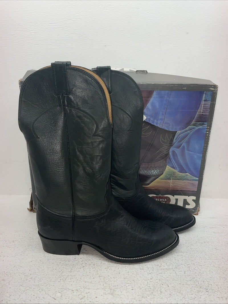New Men’s Black Nocona Cowboy Boots. 6201 8 E. 1-101