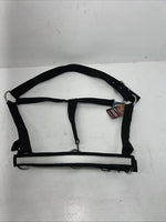 New Tough 1 Black White Draft Deluxe Nylon Halter #50-9575 W-37