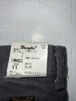 New Boys Grey Wrangler Pro Rodeo Cowboy Cut Denim Jeans. 11/23 1/2 B-37