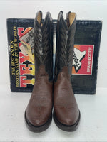 New Women’s Brown Texas Brand Cowboy Boots. 251527446 8.5 8 1/2 M. 16-119