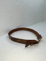 New Brown Genuine Leather Chambers Wildlife Tooled 30” Belt #6381 Z-167