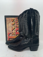 New Men’s Black Texas Brand Cowboy Boots. 1250 10 E E. 7-27