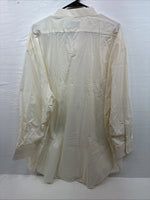 New Men’s Classix Yellow Under Shirt Tux Long Sleeve Button Up 4XL J-41
