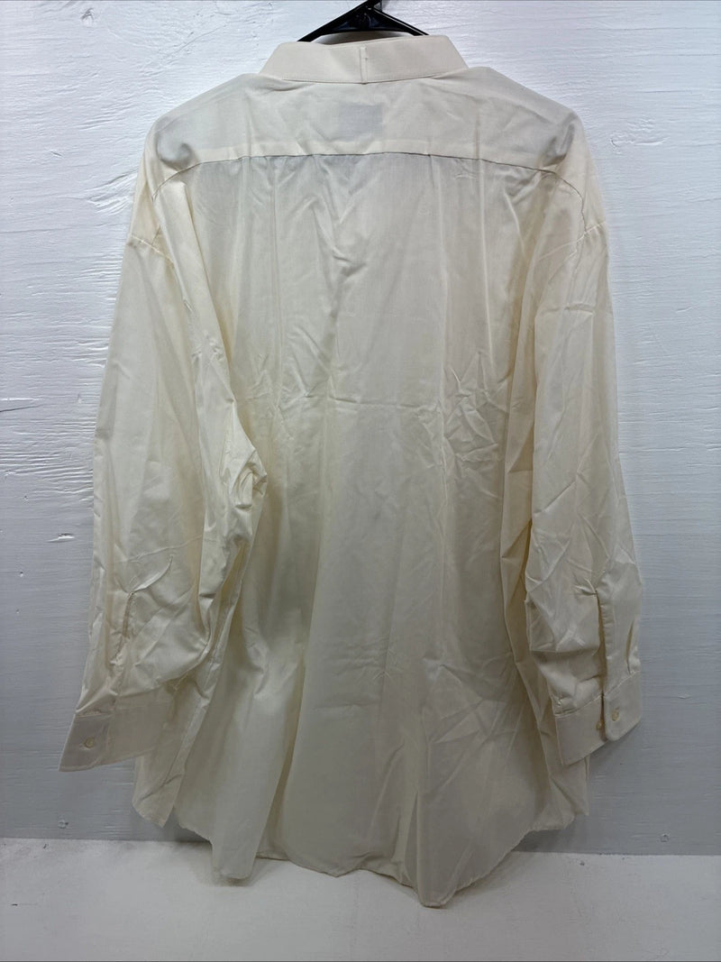 New Men’s Classix Yellow Under Shirt Tux Long Sleeve Button Up 4XL J-41