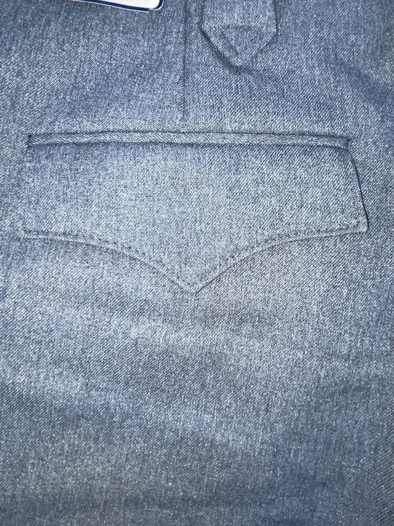 New Vintage Gray Circle S Polyester Pants #CP4768 OO-4
