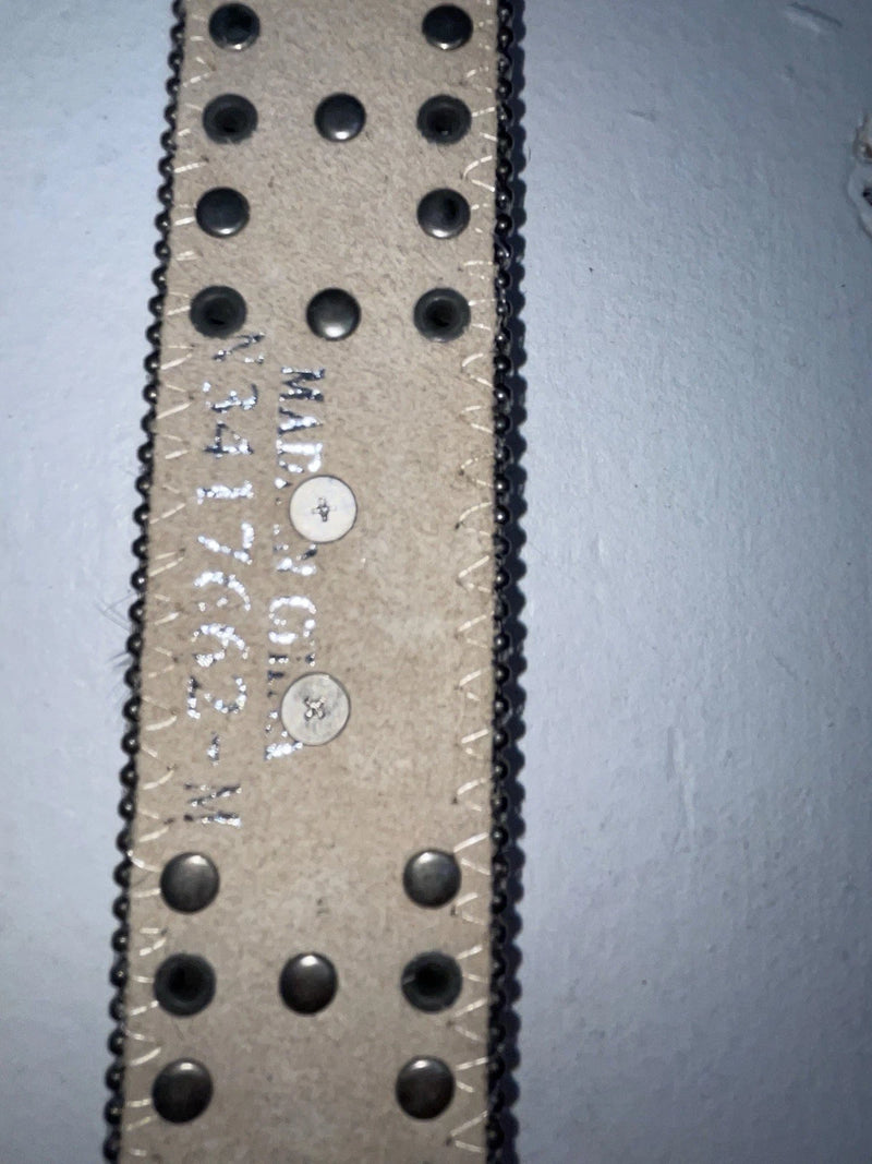 New Zebra Print Genuine Leather Nocona Bling M Belt #N1330999 Z-63