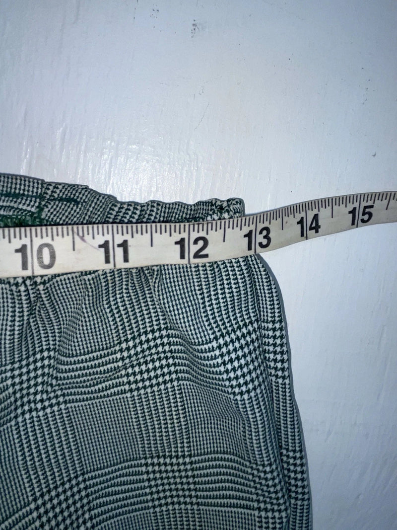 New Vintage Green Plaid Panhandle Slim Polyester Pants #1218 NN-152