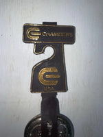 New Black Genuine Leather Chambers Weave And Silver Pendent 32” Belt Z-111
