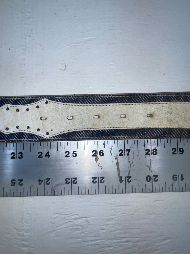 New Blue Genuine Leather 26” Belt #7330 JJ-96