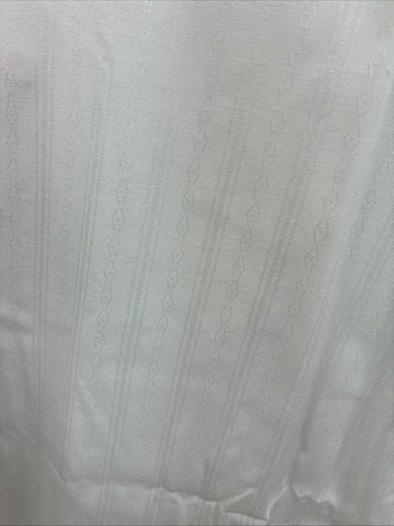 New Men’s ELY Cattleman White Deigned Long Sleeve Pearl Snap 20.5 4XL X-108