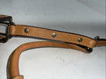 New Light Oil Genuine Leather Horse Halter With Metal Silver Plate W-21