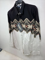 New Women’s Brooks & Dunn Western Design Long Sleeve Button Up Medium YY-113