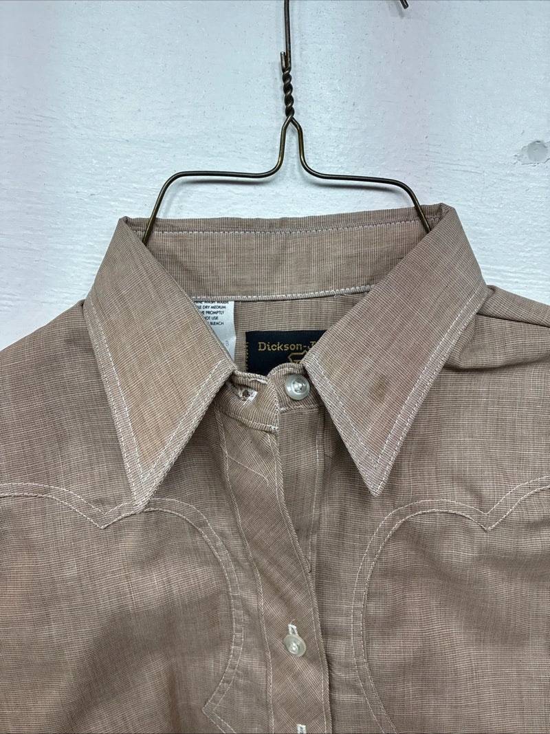 New Women’s Panhandle Slim Brown Long Sleeve Button Up Size 30 KK-68