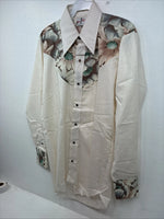 New Women’s Ten Tex Floral Long Sleeve Pearl Snap 14.5 Medium LL-13