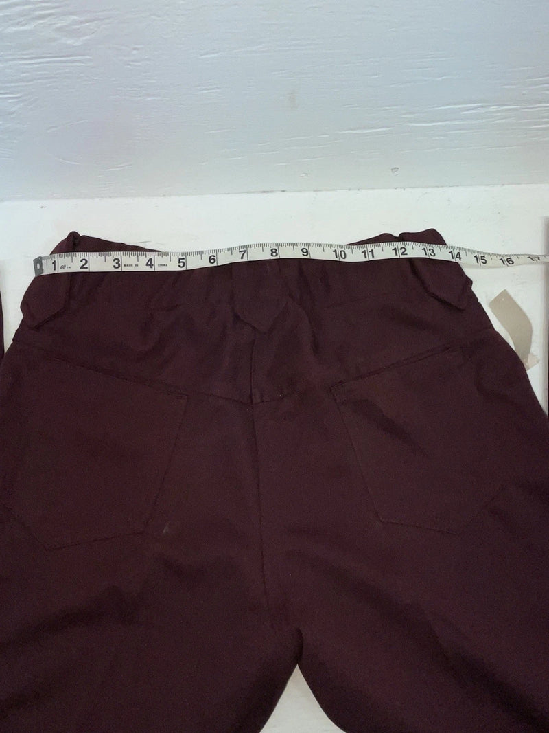 New Vintage Maroon Panhandle Slim Polyester Pants #84451 XX-35
