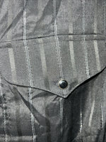 New Men’s Black Panhandle Slim Pearl Snap Long Sleeve Shirt. 14.5x33 S I-46