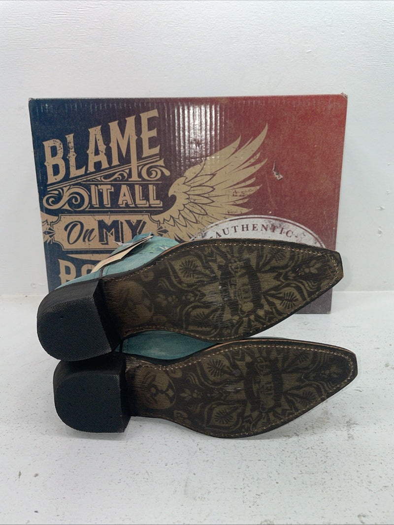 New Women’s Turquoise Laredo Cowboy Boots. 3127 8.5 8 1/2 M. 7-23