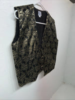New Women’s Congress Classics Gold Black Western Show Vest Large E-606
