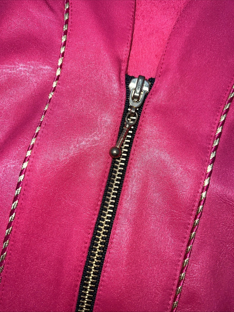 New Women’s 1849 Authentic Ranchwear Pink Western Show Vest Large WW-63