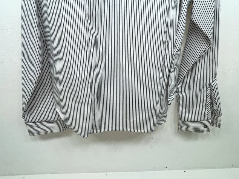 New Women’s Black Striped Cowboy Threads Long Sleeve Button Up Shirt M 3B-90