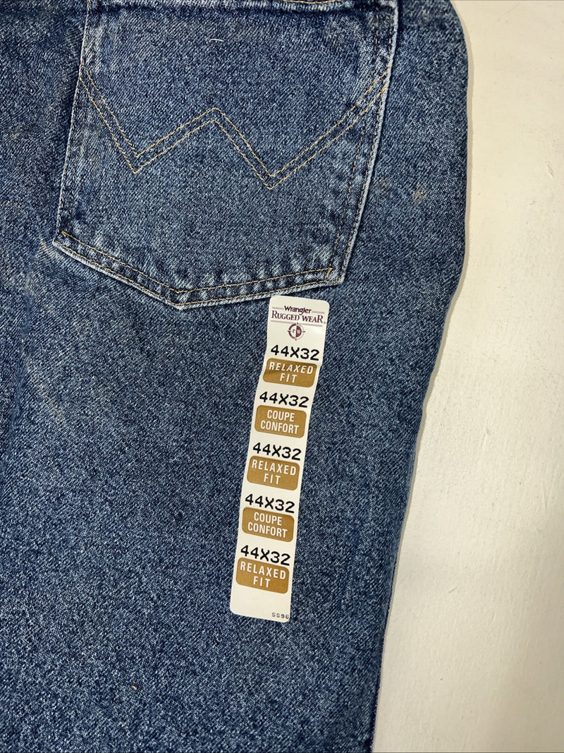 New Men’s Wrangler Rugged Wear Relaxed Fit Insulated Denim Jeans. 44x32 I-10