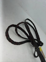 New Silver Fox Brown Genuine Leather Red Braided English 60” Reins #20-8578 Y-22