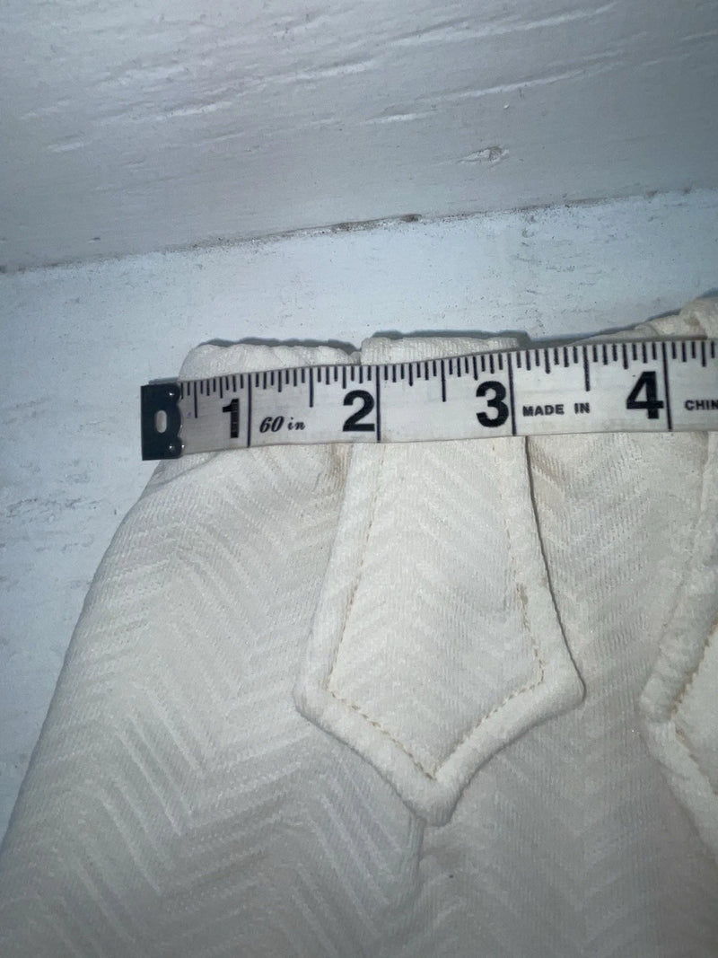 New Vintage White Panhandle Slim Polyester Pants #1534 3A-62
